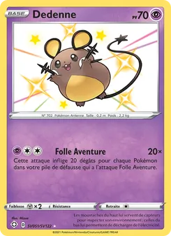 Dedenne, Destinées Radieuses Coffre Étincelant, n° SV051