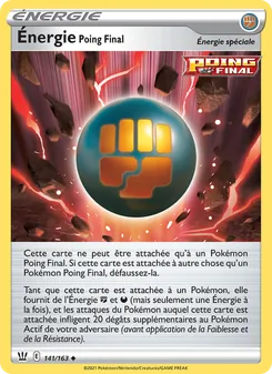 Énergie Poing Final, Styles de combat, n° 141