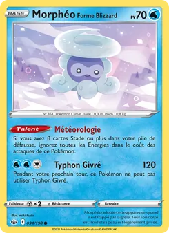 Morphéo Forme Blizzard, Règne de Glace, n° 34