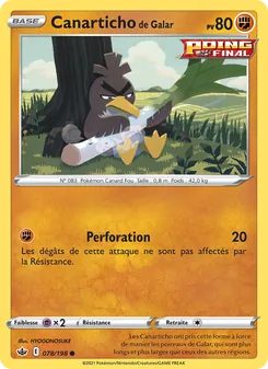 Canarticho de Galar, Règne de Glace, n° 78