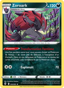 Zoroark, Évolution Céleste, n° 103