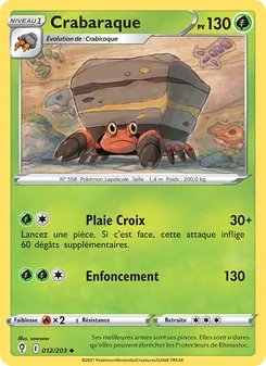Crabaraque, Évolution Céleste, n° 12