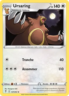 Ursaring, Évolution Céleste, n° 127