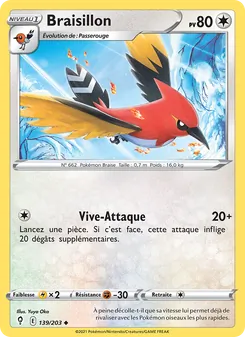 Braisillon, Évolution Céleste, n° 139