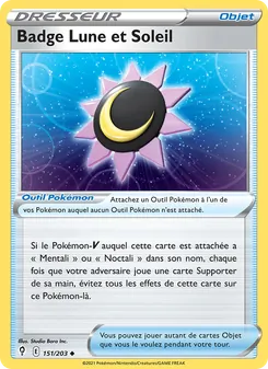 Badge Lune et Soleil, Évolution Céleste, n° 151