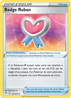 Badge Ruban, Évolution Céleste, n° 155