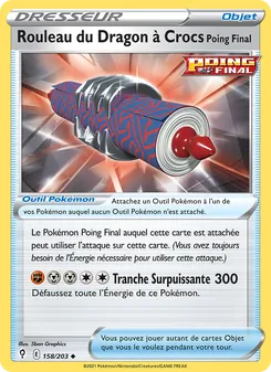 Rouleau du Dragon à Crocs Poing Final, Évolution Céleste, n° 158