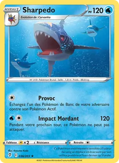 Sharpedo, Évolution Céleste, n° 36
