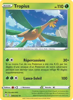 Tropius, Évolution Céleste, n° 6