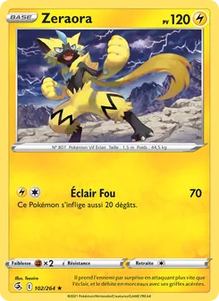 Zeraora, Poing de Fusion, n° 102