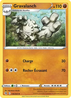 Gravalanch, Poing de Fusion, n° 136