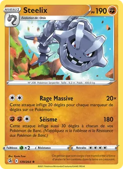 Steelix, Poing de Fusion, n° 139