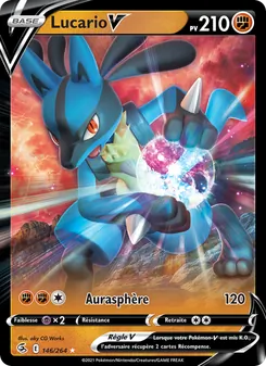 Lucario V, Poing de Fusion, n° 146