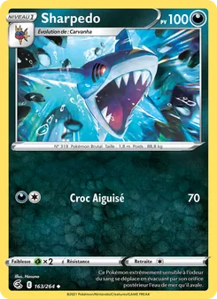 Sharpedo, Poing de Fusion, n° 163