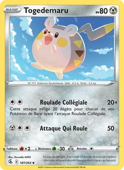 Togedemaru, Poing de Fusion, n° 187