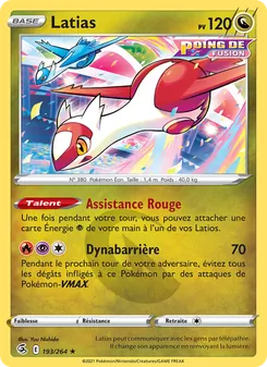 Latias, Poing de Fusion, n° 193