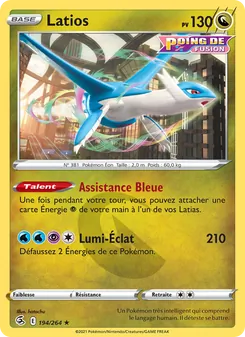 Latios, Poing de Fusion, n° 194