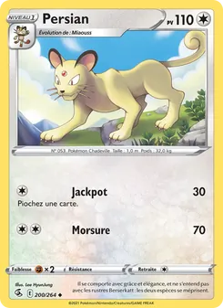 Persian, Poing de Fusion, n° 200