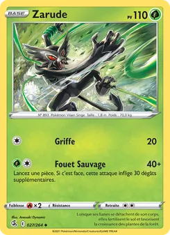 Zarude, Poing de Fusion, n° 27