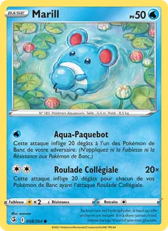 Marill, Poing de Fusion, n° 58
