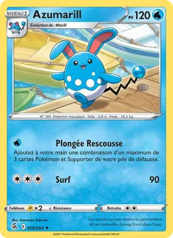 Azumarill, Poing de Fusion, n° 59