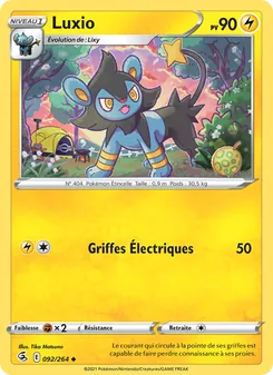 Luxio, Poing de Fusion, n° 92