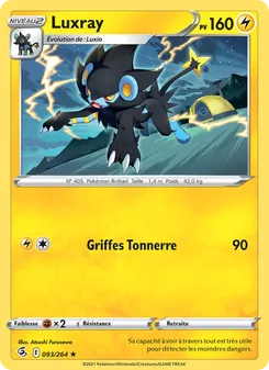 Luxray, Poing de Fusion, n° 93