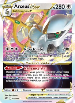 Arceus VSTAR, Stars Étincelantes, n° 123