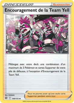 Encouragement de la Team Yell, Stars Étincelantes, n° 149