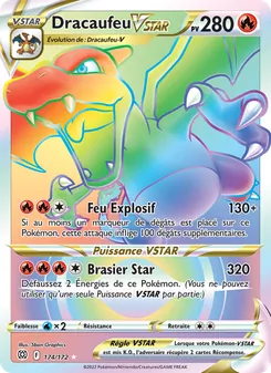 Dracaufeu VSTAR, Stars Étincelantes, n° 174