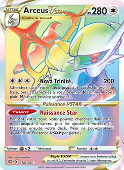 Arceus VSTAR, Stars Étincelantes, n° 176