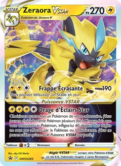 Zeraora VSTAR, Promo SWSH, n° SWSH265