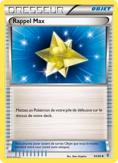Rappel Max, Générations, n° 65