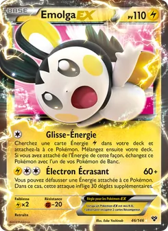 Emolga EX, XY, n° 46