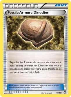 Fossile Armure Dinoclier, Offensive Vapeur, n° 98
