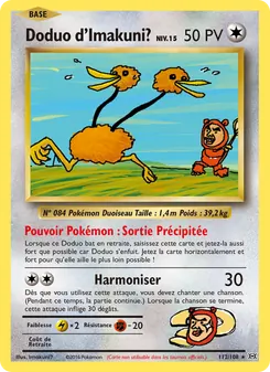 Doduo d'Imakuni?, Évolutions, n° 112