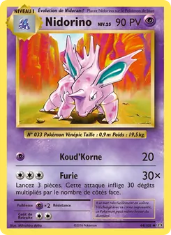 Nidorino, Évolutions, n° 44