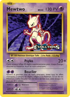 Mewtwo, Évolutions, n° 51