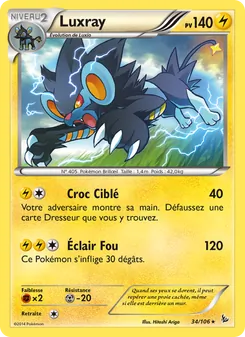 Luxray, Étincelles, n° 34