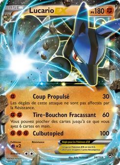 Lucario EX, Poings Furieux, n° 54
