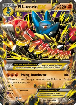 M-Lucario EX, Poings Furieux, n° 55