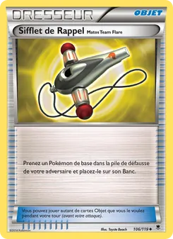 Sifflet de Rappel Matos Team Flare, Vigueur Spectrale, n° 106