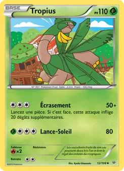 Tropius, Ciel Rugissant, n° 12